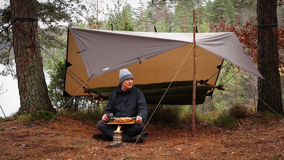 Solo-overnight-in-a-Bushcraft-bed